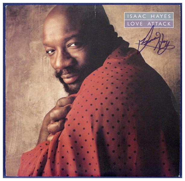 Isaac Hayes Signed Love Attack Album