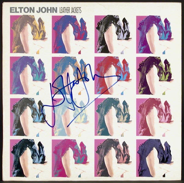 Elton John Signed Leather Jackets Album