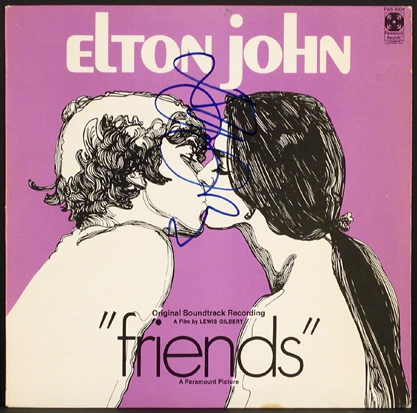 Elton John Signed Friends Album