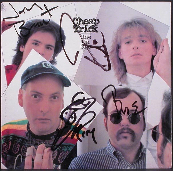 Cheap Trick Signed One on One Album