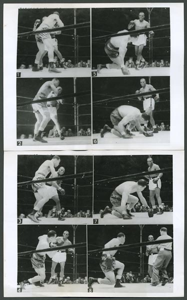 1948 Joe Louis vs. Jersey Joe Walcott Magic Eye Camera Original Wire Photograph