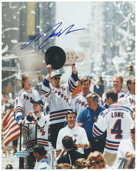 Mark Messier Signed Stanley Cup Photograph 