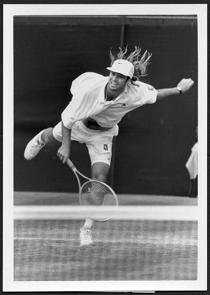 Andre Agassi 1992 Wimbledon Original Photograph