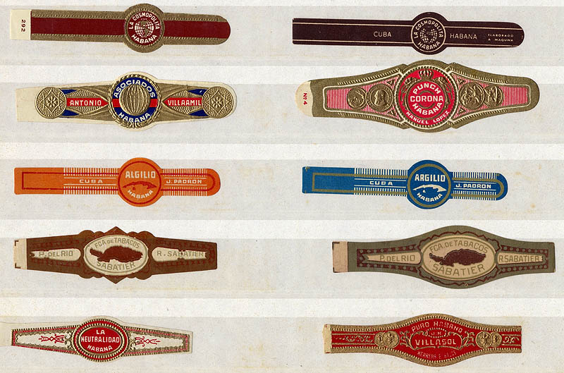 Set of Vintage Cuban Cigar Labels (over 1000)