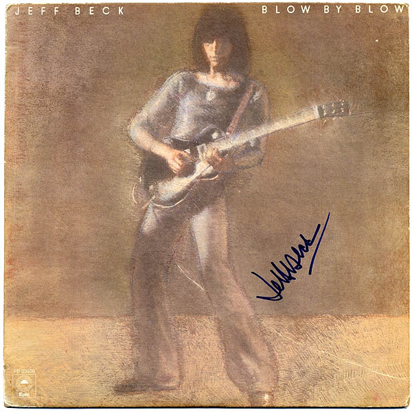 Jeff Beck Signed Blow By Blow Album Cover