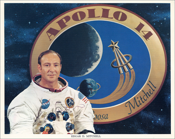 Astronaut Edgar D. Mitchell Signed NASA Apollo 14 Photograph
