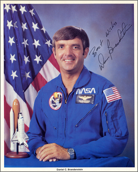 Astronaut Daniel C. Brandenstein Signed Official NASA Photograph
