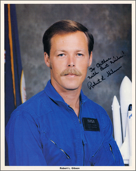 Astronaut Robert L. Gibson Signed & Inscribed Official NASA Photograph