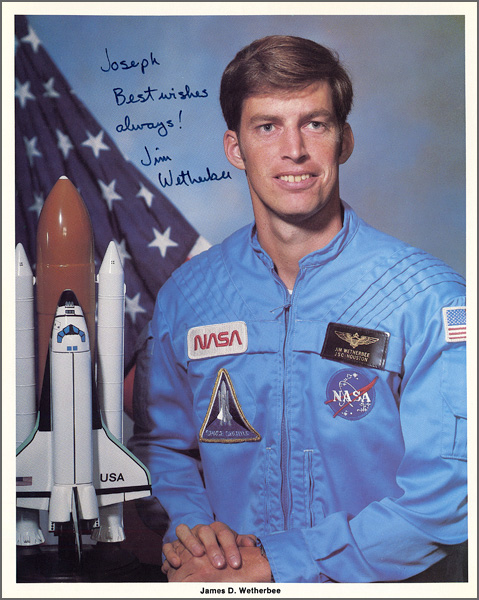 Astronaut James D. Wetherbee Signed & Inscribed Official NASA Photograph