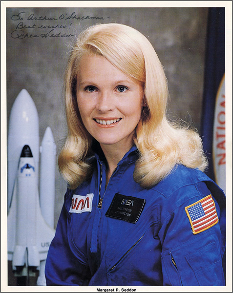 Astronaut Margaret Rhea Seddon Signed & Inscribed Offiical NASA Photograph
