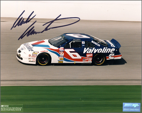 Mark Martin Signed NASCAR Photograph 