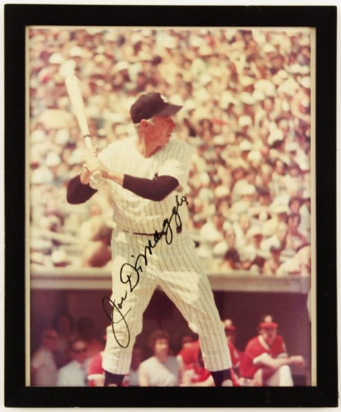 Joe DiMaggio Signed Original Old-Timers Day Photograph 