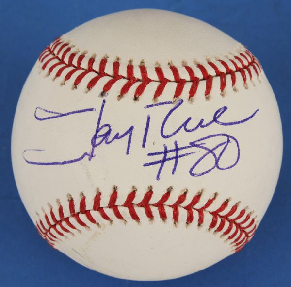 Jerry Rice Signed and Inscribed Official Major League Baseball