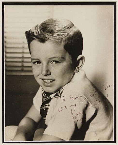 Leave It To Beaver's Jerry Mathers & Tony Dow Vintage Cast Signed Publicity Photographs