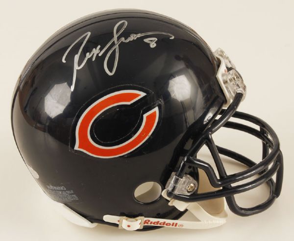 Rex Grossman Signed Chicago Bears Mini Helmet