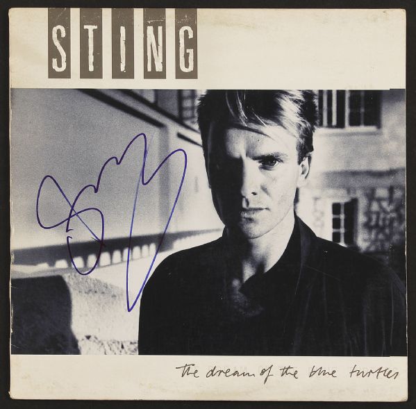 Sting Signed The Dream of the Blue Turtles Album