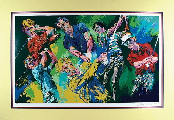 LeRoy Neiman Signed Golf Winners Limited “Printers Proof” Edition Serigraph