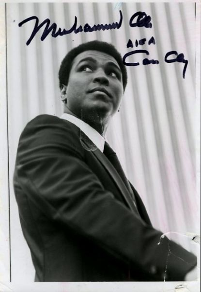 Muhammad Ali Signed AKA Cassius Clay Photograph