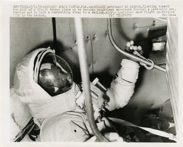 Astronaut Ed Buzz Aldrin Original Kennedy Space Center Wire Photograph