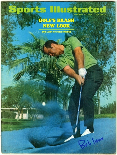 Bob Lunn PGA Champion Signed 1969 Sports Illustrated Magazine  