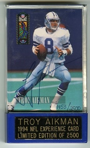 Troy Aikman Signed 1994 Limited Edition NFL Card 