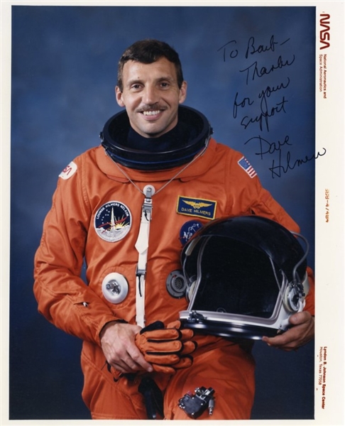Astronaut Dave Hilmers Signed & Inscribed Official NASA Photograph