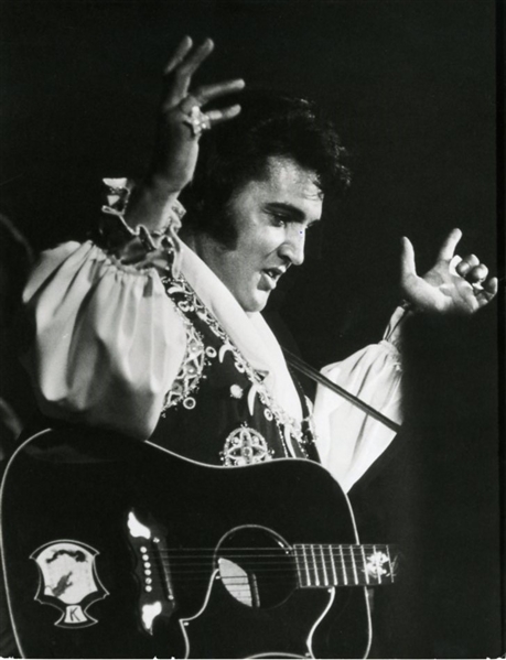 Elvis Presley 1975 Original Photograph by Ron Galella (Nassau Coliseum Concert)