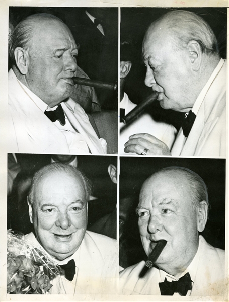 Winston Churchill Original Wire Photograph 
