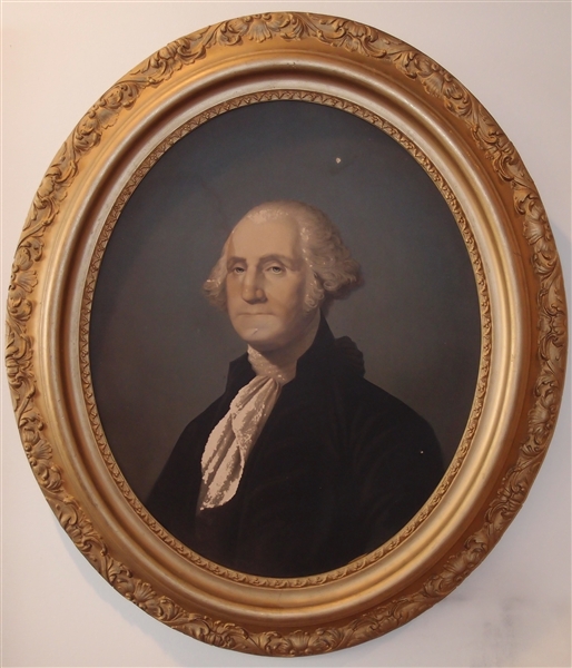 1861 Chromolithograph “Oil Painting” of President George Washington