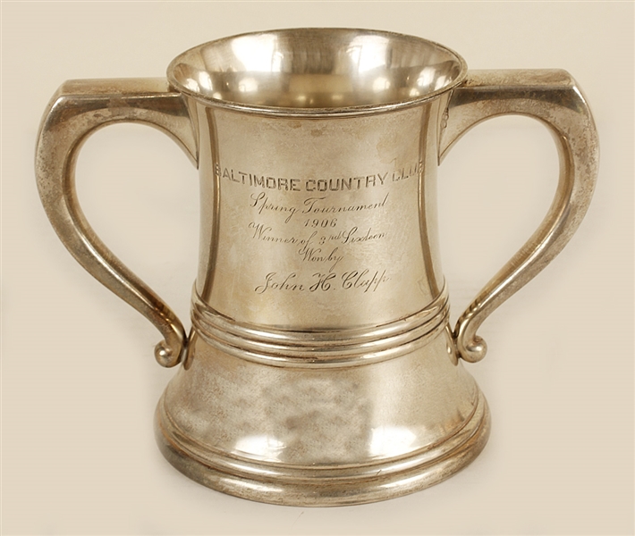 1906 Historic Baltimore CC Sterling Golf Trophy 