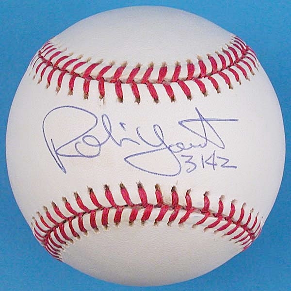 Robin Yount Signed 3142 Official American League Baseball