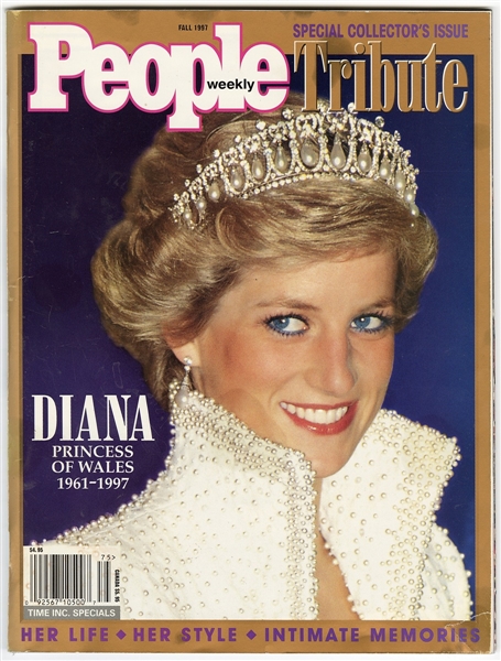 Michael Jackson's Personally Owned Princess Diana People Magazine Collector's Tribute Issue