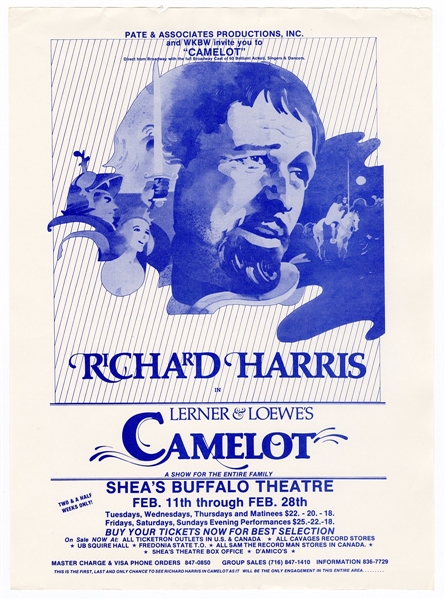 Camelot Original Movie Theater Handbill