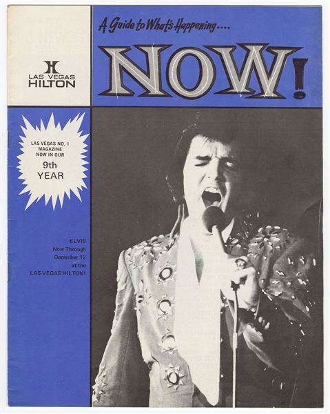 Elvis Presley Original 1976 Las Vegas Hilton What's Happening Now Magazine