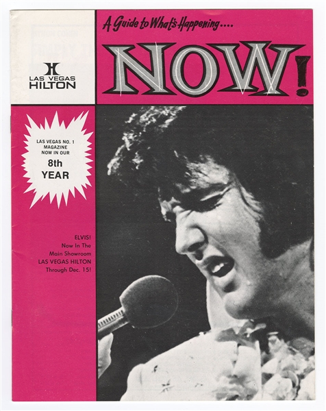 Elvis Presley Original 1973 Las Vegas Hilton What's Happening Now Magazine