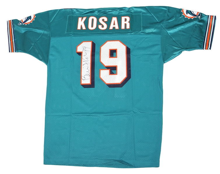 Bernie Kosar Signed Miami Dolphins Replica Jersey (JSA)