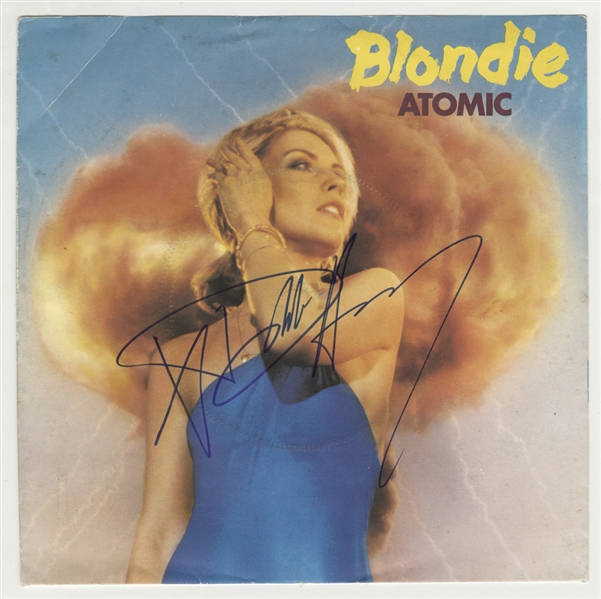 Blondie Debbie Harry Signed Atomic 45 Record Sleeve
