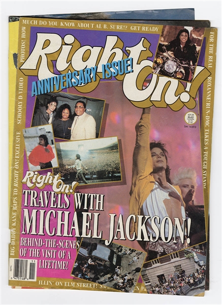 Michael Jackson Owned 1988 Right On! Magazine
